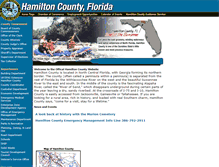 Tablet Screenshot of hamiltoncountyflorida.com